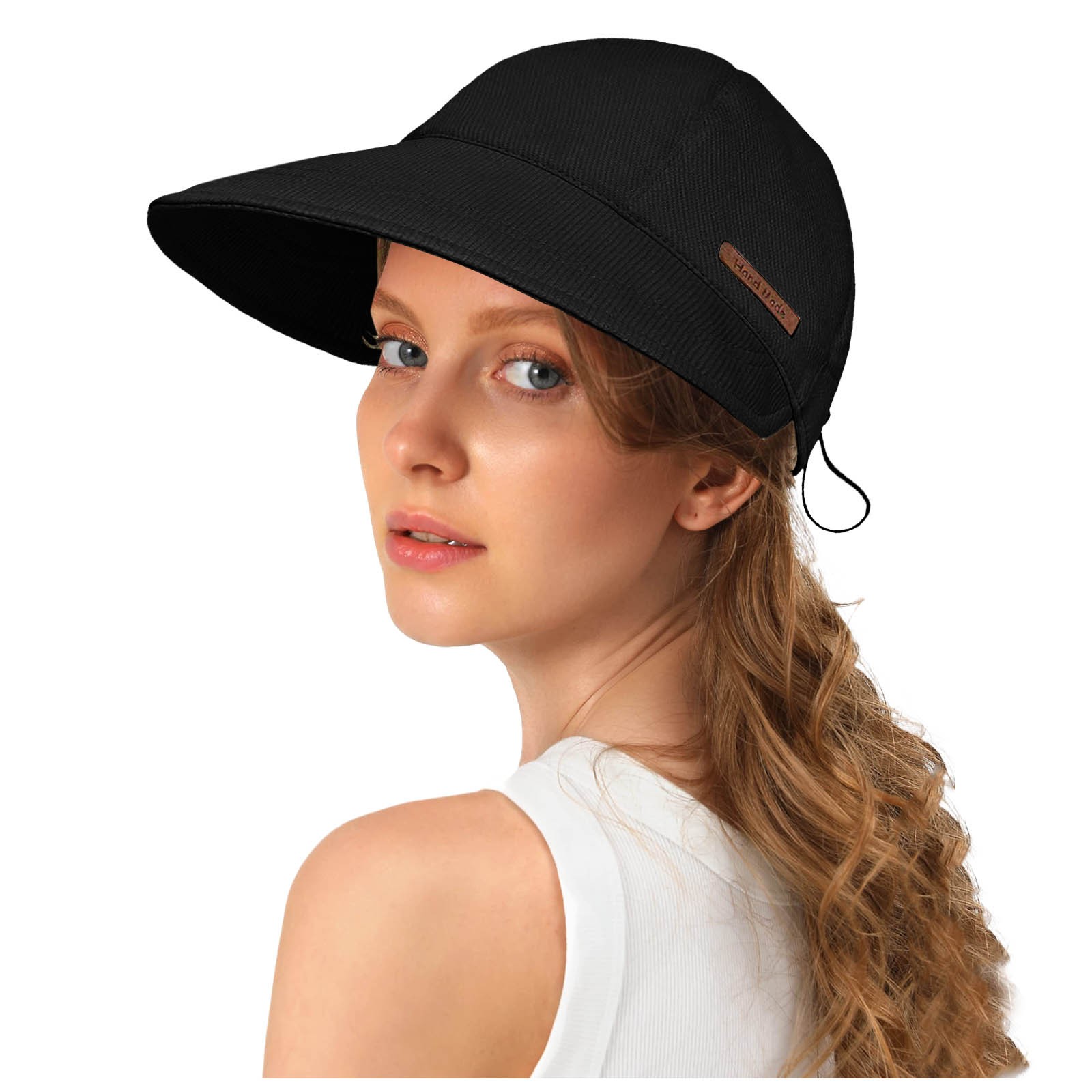 thumbnail image 5 of Sombrero para mujer con visera - Algodón, protección solar para exteriores, estilo diario/casual, protección solar, 5 of 5